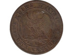 FRANCE 2 CENTIMES NAPOLEON III 1862 K (Bordeaux) TB+