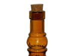 Bouteille carafe verre recyclé Ourea ambré 34x8x8cm