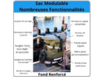 Sac à dos étanche FD Marine modulable 20/40L (gris)