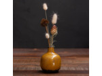 Vase en céramique moutarde 9x10cm
