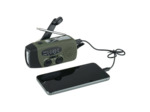 Radio solaire d'urgence avec dynamo et lampe LED - Survie portable