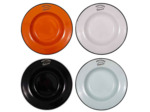 Ensemble de 6 Assiettes Creuses en Grès multicolores Brasserie 22x4cm