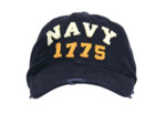 Casquette Navy vintage 1775 - Coupe baseball 100% coton