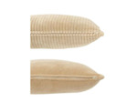 Lot de 2 coussins velours carre beige 10x45x45cm