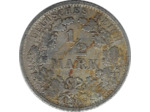 ALLEMAGNE 1/2 MARK 1906 J TB+