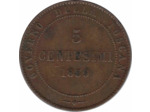 ITALIE (TOSCANE) 5 CENTESIMI 1859 TB+