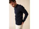 Pull marin uni Rochefort 100% laine Mérinos SAINT JAMES