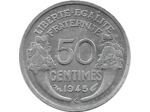 FRANCE 50 CENTIMES MORLON ALU 1945 C TTB+