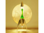 Lampe à lave fusée Telstar Rocket Or