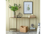 Console design fer doré 145x30x79cm