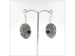 Boucles Onyx en argent massif