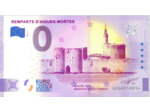 30 AIGUES-MORTES 2020-1 REMPARTS VERSION ANNIVERSAIRE BILLET SOUVENIR 0 EURO