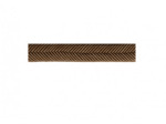 Double passepoil chevron 9mm au mètre col 62 517 Marron glacé