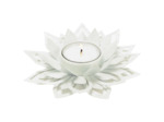 Photophore nénuphar blanc 13x4cm