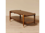 Table Basse Détails Elanza Bois de Manguier Laiton 45x130x56cm