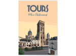 Affiche Tours : Place Châteauneuf