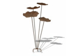 Tuteur nénuphars à planter 48x41x102cm