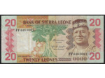 SIERRA LEONE 20 LEONES 24-8-1984 SERIE FF TTB (W14b)