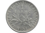 FRANCE 1 FRANC SEMEUSE 1903 TTB