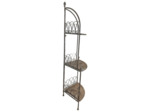 Etagère d'angle fer vintage 29x29x117cm