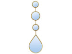 Miroir doré goutte 16x2x61cm