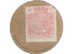 TIMBRE MONNAIE - ESPAGNE - 15 CENTIMOS