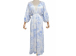 Robe gaze de coton bleue