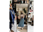 Jupe longue en Denim boutonnée