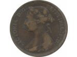 GRANDE BRETAGNE 1/2 PENNY VICTORIA 1886 TTB