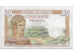 FRANCE 50 FRANCS CERES SERIE F.2826 12-9-1935 TTB+