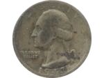 AMERIQUE ( U.S.A ) QUARTER DOLLAR (1/4 DOLLAR) 1943 S WASHINGTON QUARTER TB+