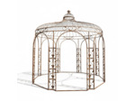 Gloriette Elena fer rouille 337x337x351cm