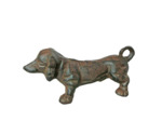 Statuette chien basset fonte 16x7x8cm