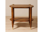 Table d'Appoint Elanza Bois de Manguier Laiton 61x66x38cm
