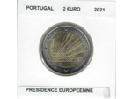PORTUGAL 2021 2 EURO COMMEMORATIVE PRESIDENCE EUROPEENNE SUP