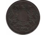 INDE BRITANNIQUE HALF ANNA 1835 TB