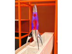 Lampe à lave fusée Telstar Rocket Argent