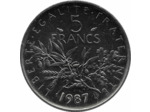 FRANCE 5 FRANCS ROTY 1987 SUP/NC