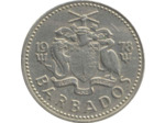 BARBADES 25 CENTS 1978 TTB