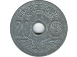FRANCE 20 CENTIMES LINDAUER 1945 TB+ N2