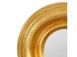 Miroir convexe Drachma rond doré 21cm