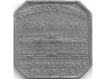 75 PARIS - PARIS 25 CENTIMES TRANSPORT EN COMMUN 1921 TTB