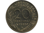 FRANCE 20 CENTIMES LAGRIFFOUL 1981 FDC
