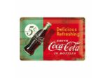 Plaque métal - Coca Cola Delicious Refreshing - 20 x 30cm.