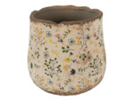 Pot de fleurs multicolore céramique 21x21x19cm