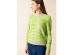 Pull zebré Olten en laine mélangée