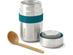Lunch box Isotherme - inox / Bleu océan - 400 ml - Black + Blum
