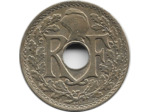 FRANCE 5 CENTIMES LINDAUER petit module 1920 TTB+