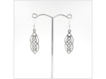 Boucles d'oreilles celtiques en argent massif