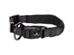 Collier confort noir pour chien avec boucle à clic FLAMINGO